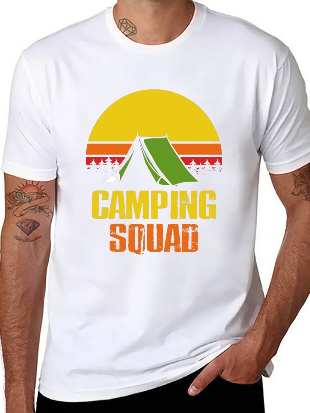 Camping Squad Graphic Tee - Outdoor Adventure T-Shirt