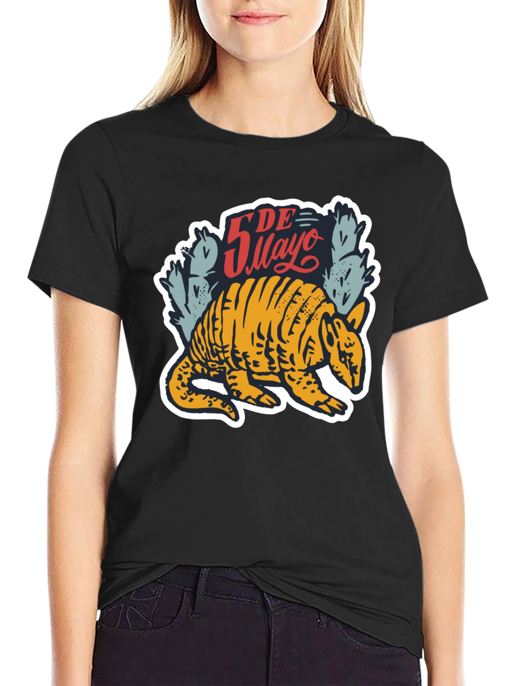 Cinco De Mayo Armadillo Graphic T-Shirt