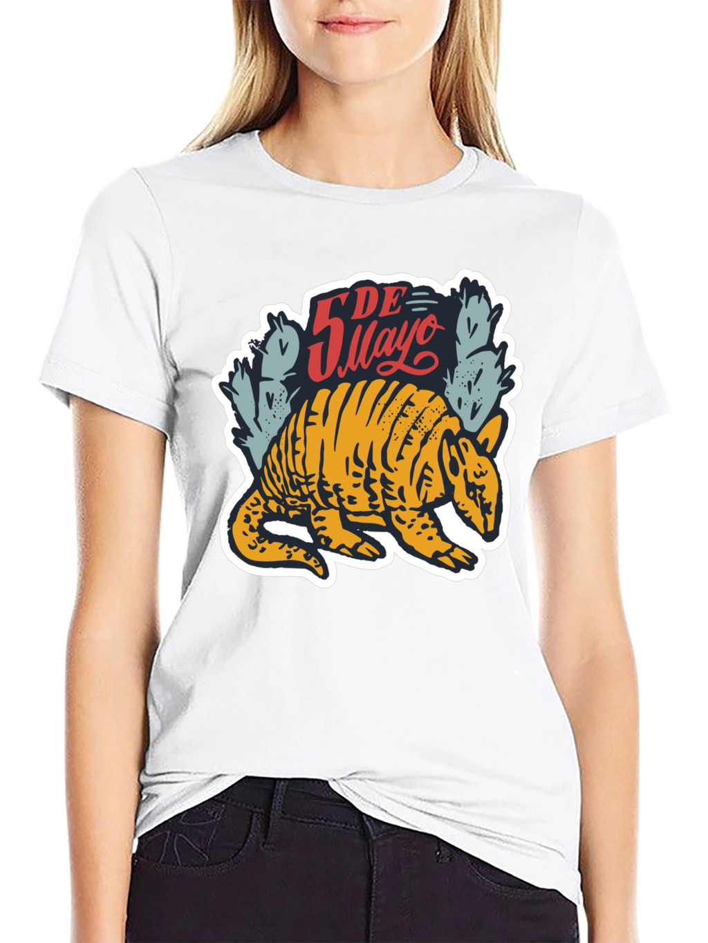 Cinco De Mayo Armadillo Graphic T-Shirt