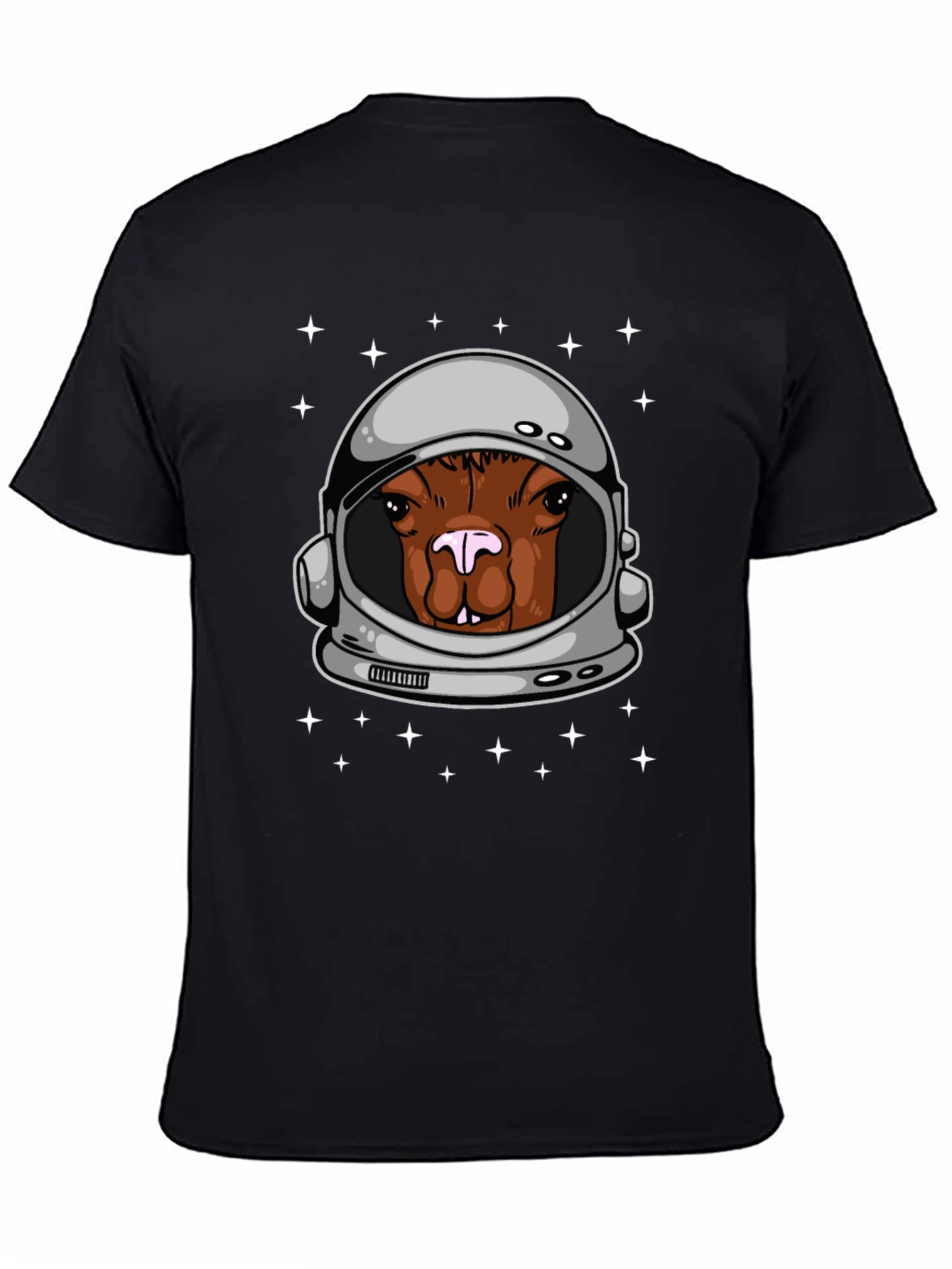 Astronaut Alpaca Graphic Tee - Space Humor T-Shirt