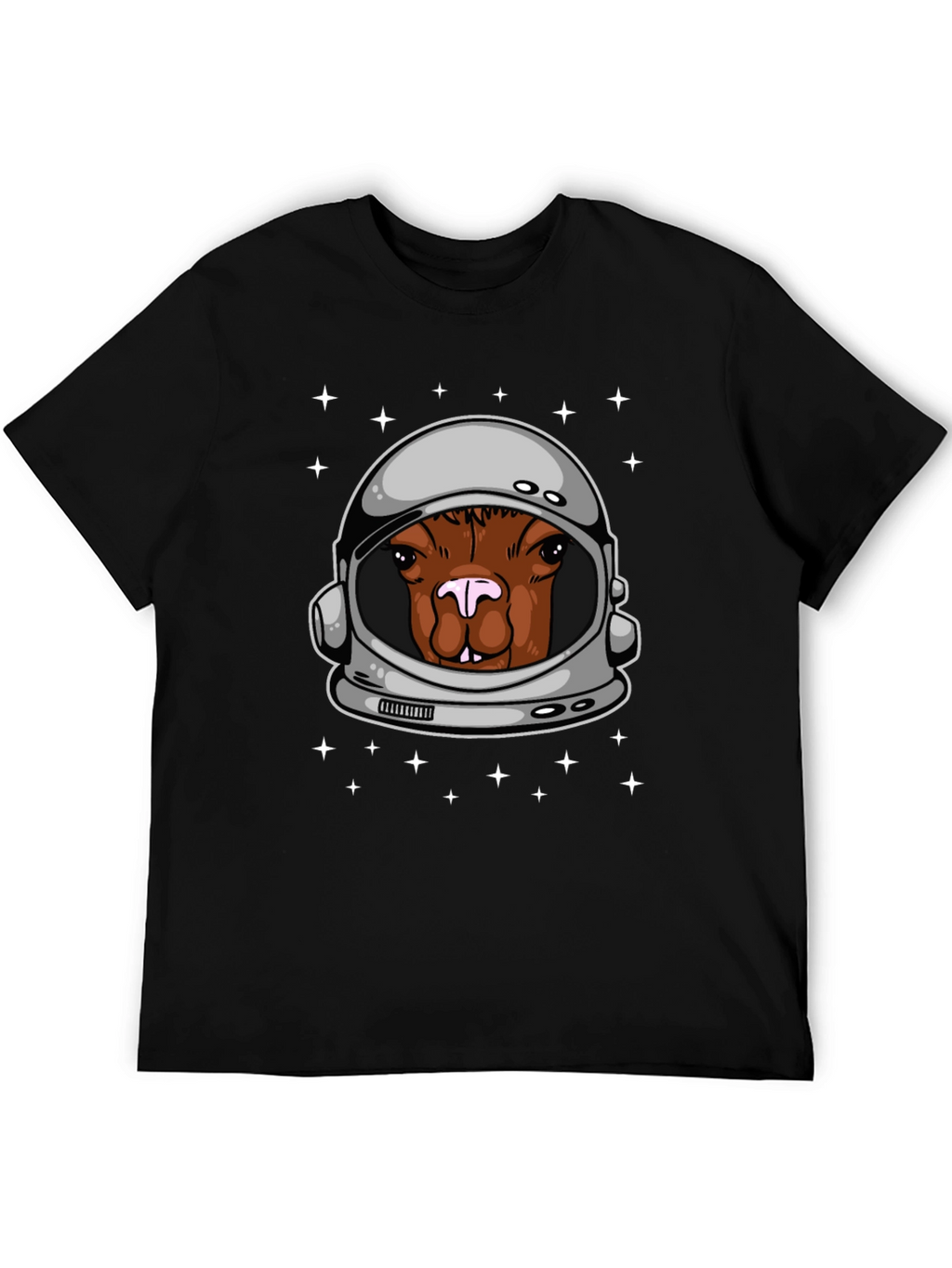 Astronaut Alpaca Graphic Tee - Space Humor T-Shirt