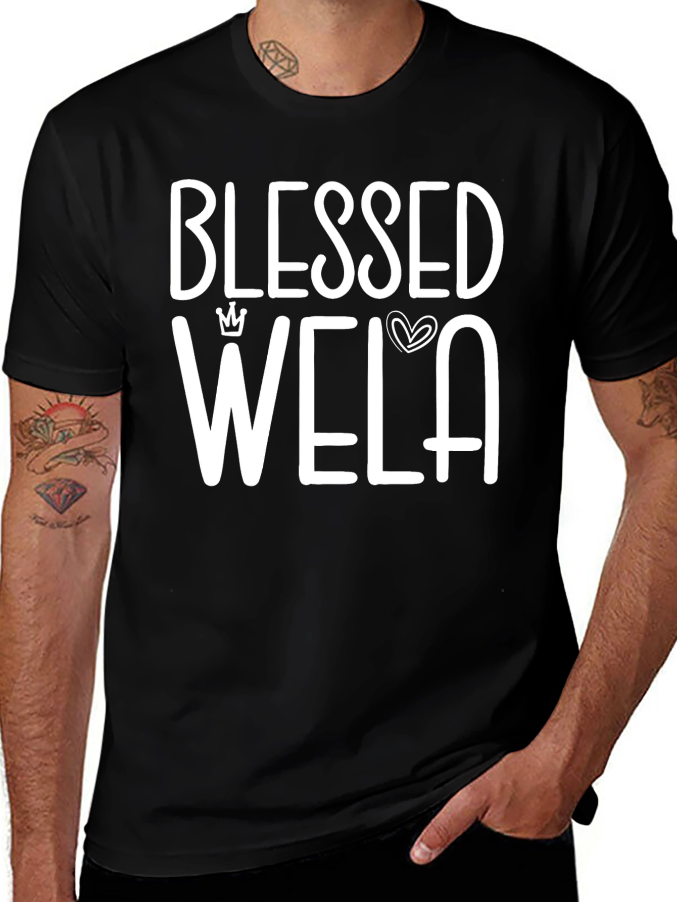Blessed Wela T-Shirt - Stylish Graphic Tee