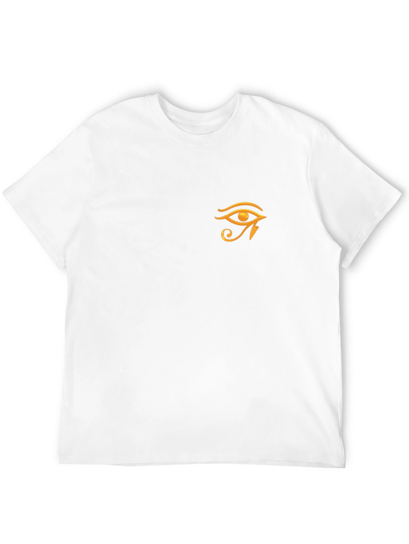 Eye of Horus Graphic Tee - Black Cotton Casual Shirt