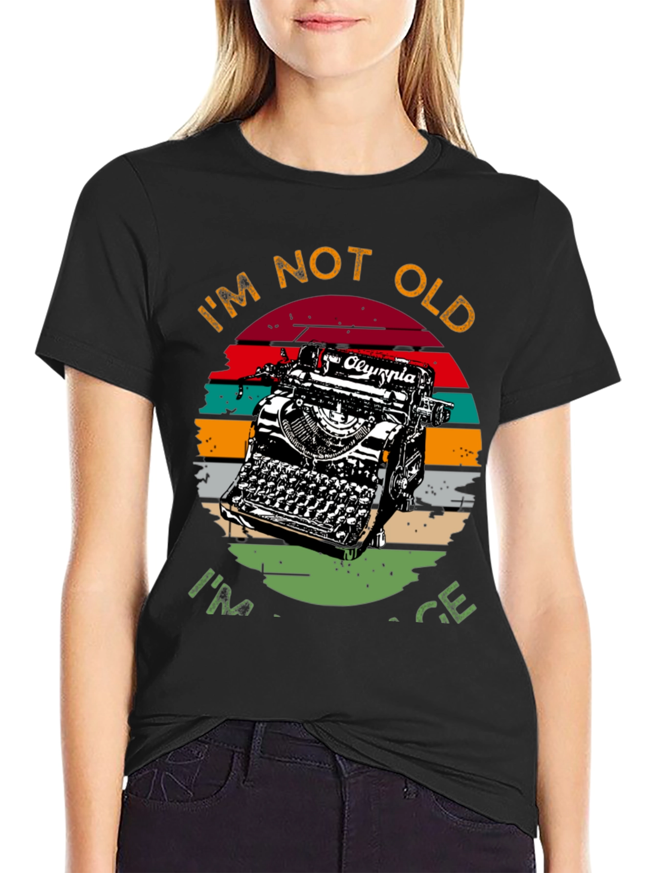 Vintage Typewriter Graphic T-Shirt