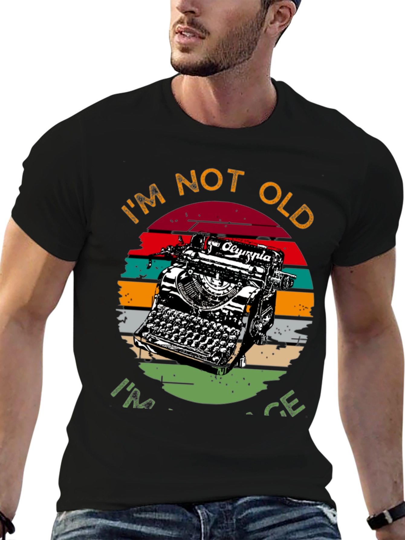 Vintage Typewriter Graphic T-Shirt