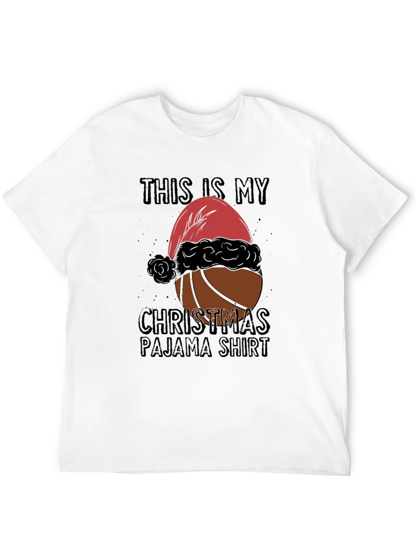 Christmas Basketball Pajama T-Shirt