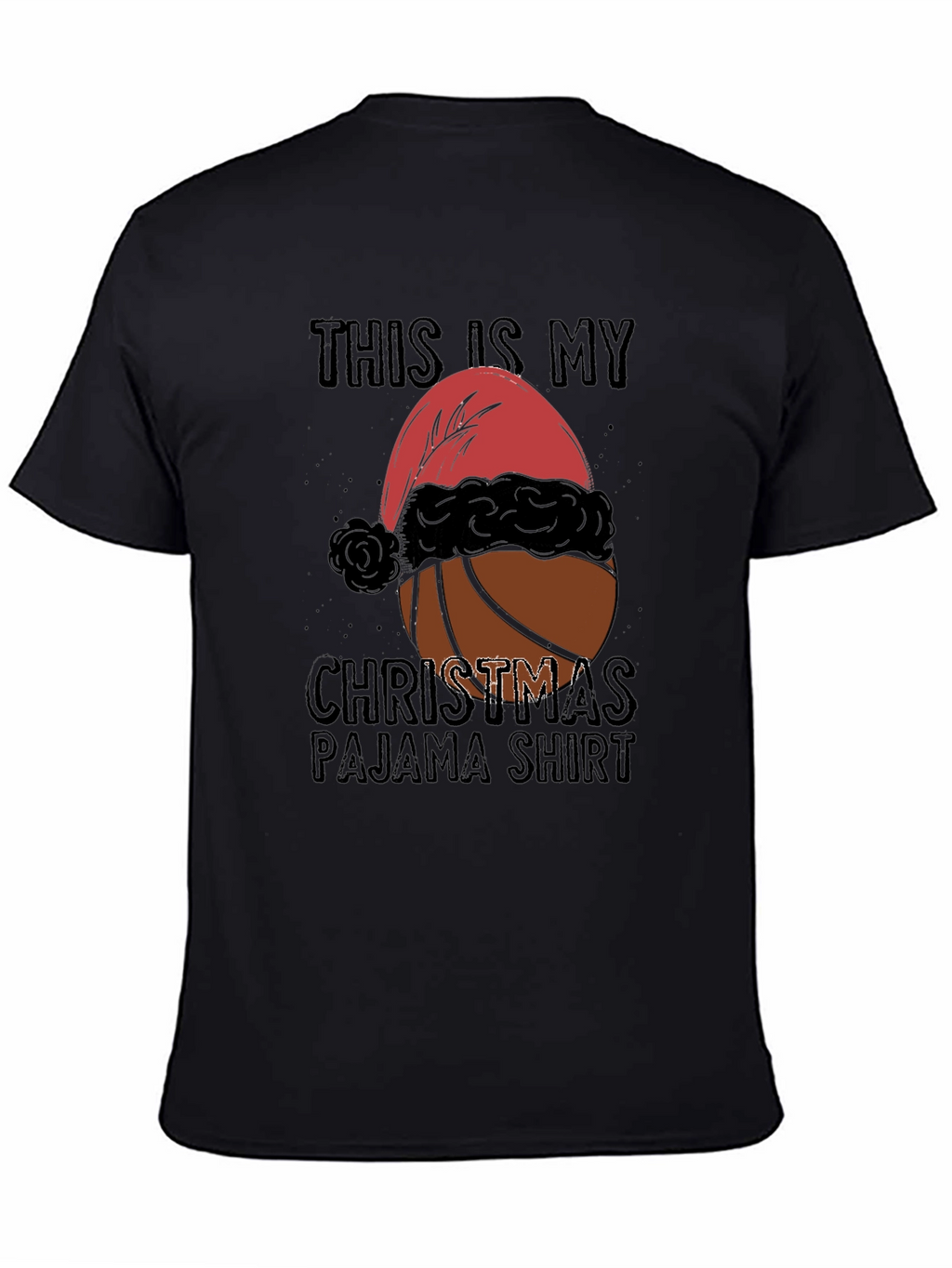 Christmas Basketball Pajama T-Shirt