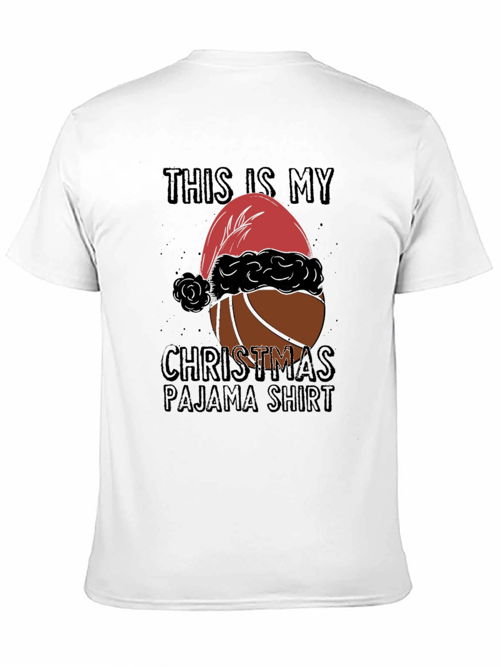 Christmas Basketball Pajama T-Shirt