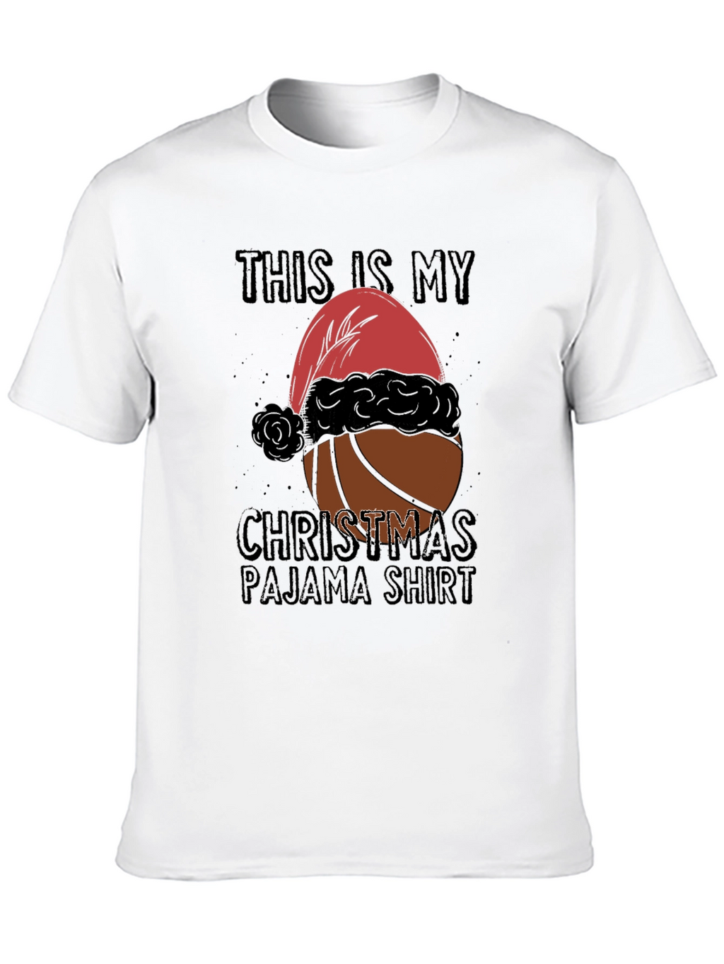Christmas Basketball Pajama T-Shirt