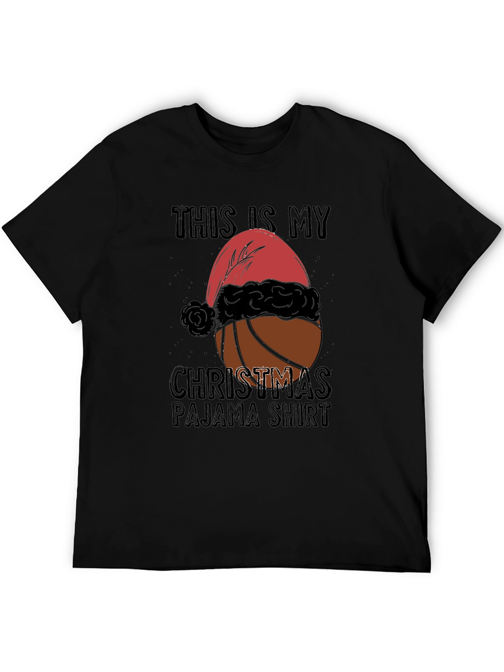Christmas Basketball Pajama T-Shirt