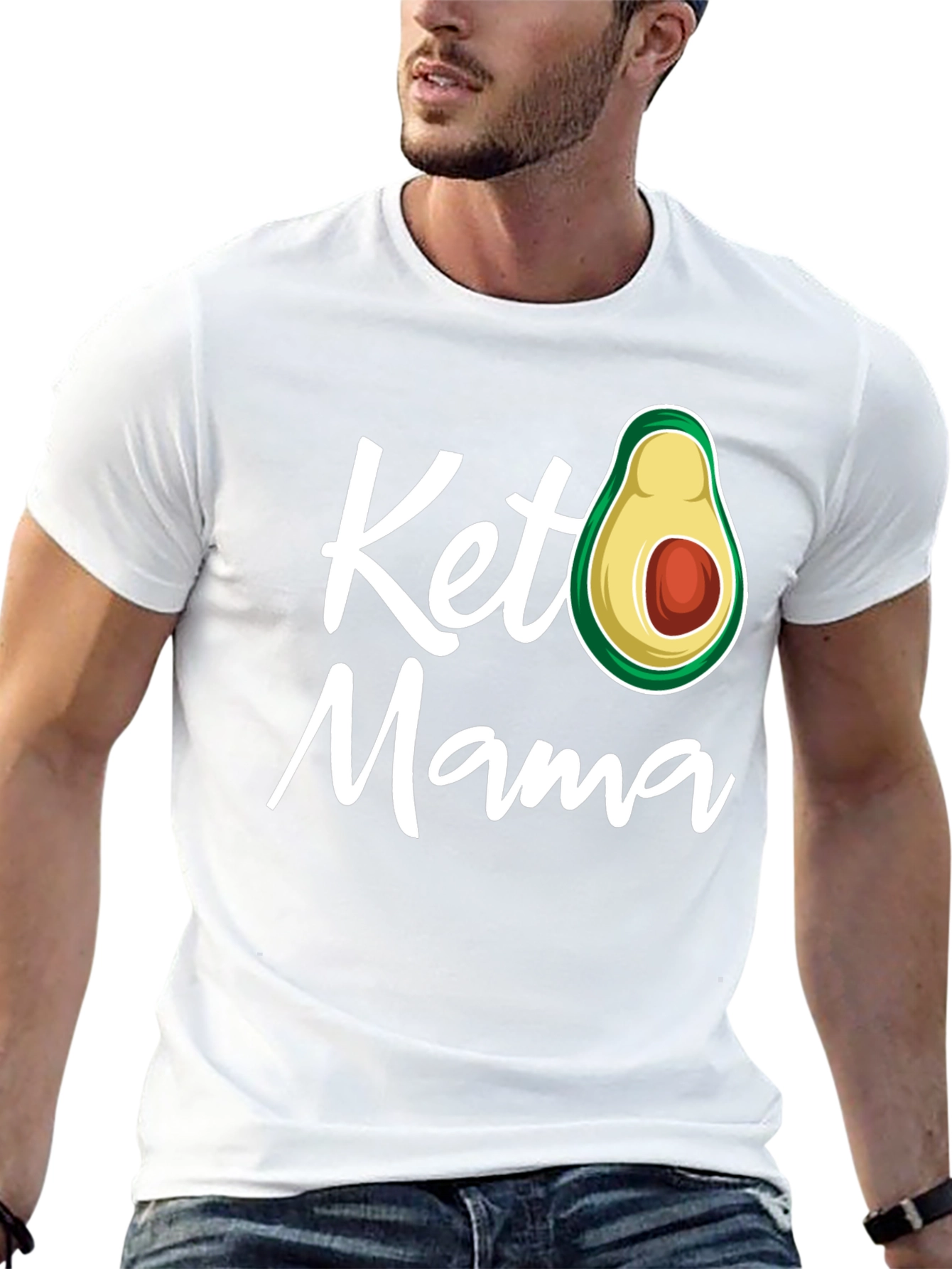Keto Mama Avocado Graphic T-Shirt