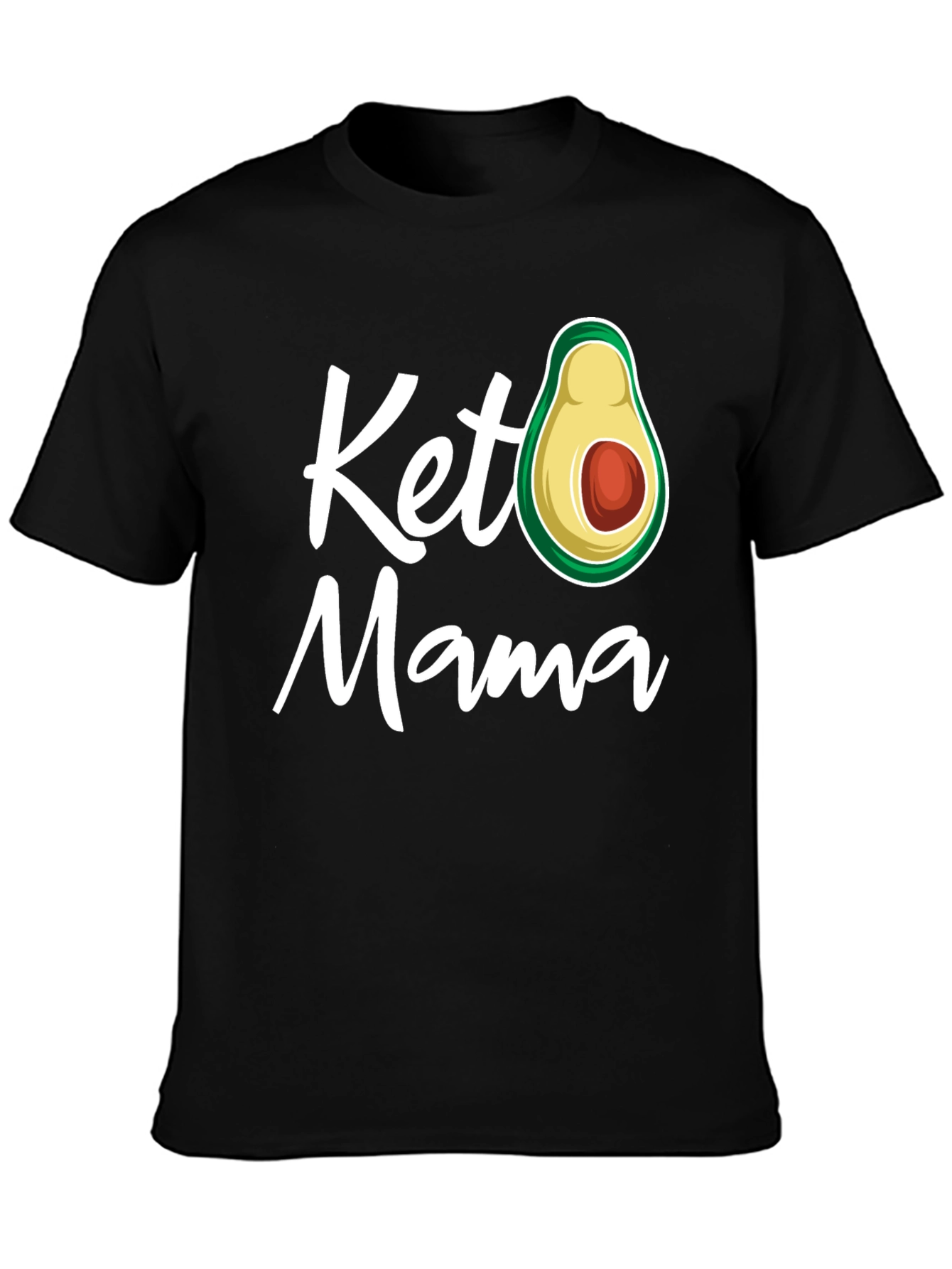 Keto Mama Avocado Graphic T-Shirt