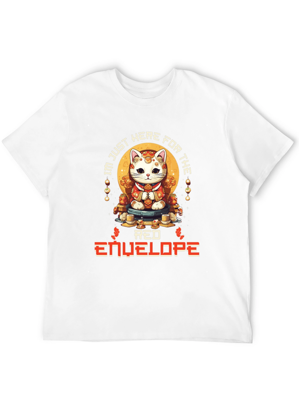 Lucky Cat Red Envelope T-Shirt