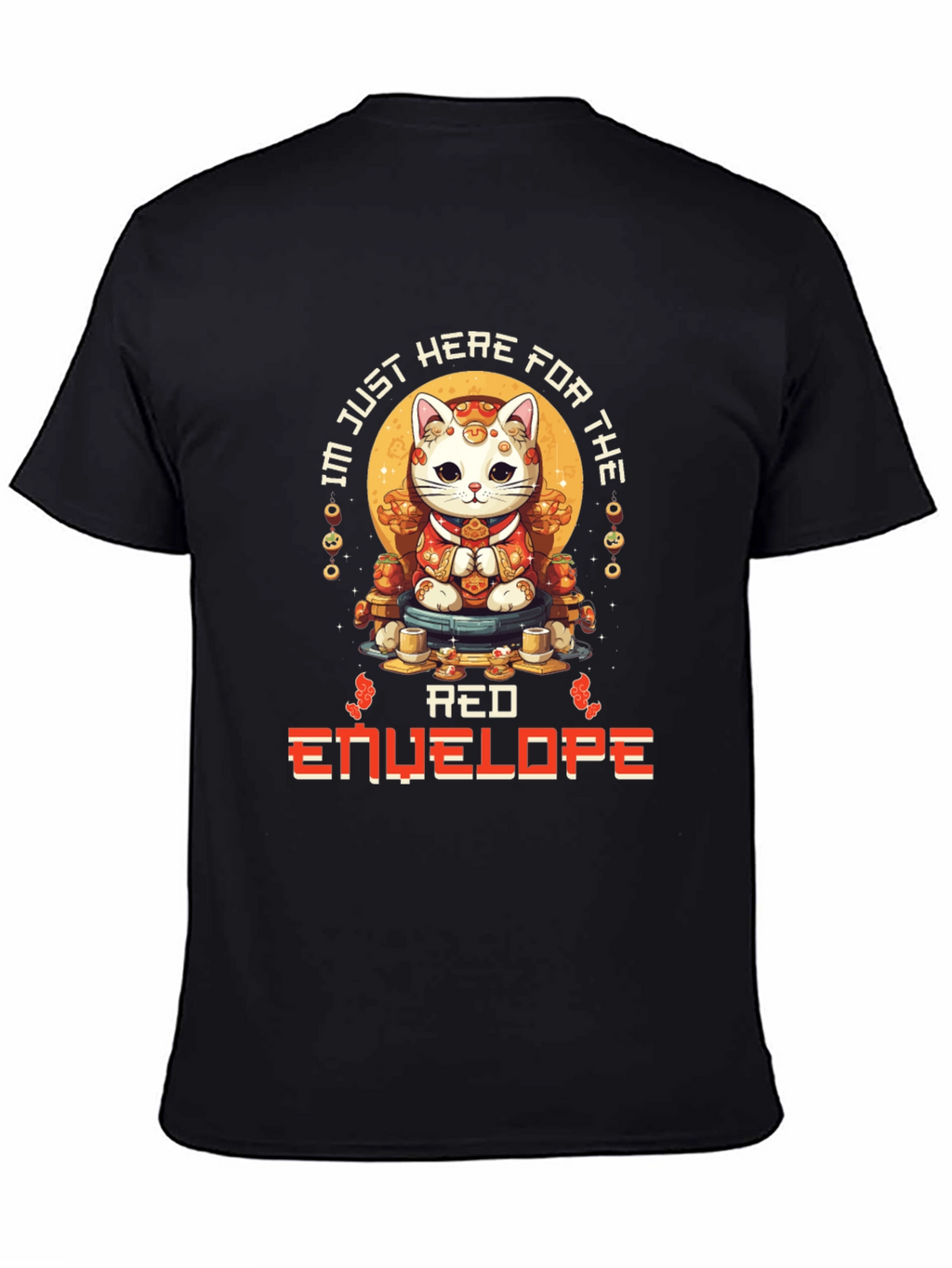 Lucky Cat Red Envelope T-Shirt