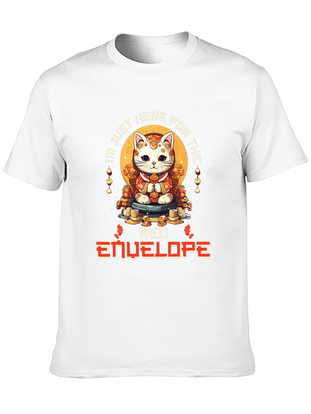 Lucky Cat Red Envelope T-Shirt