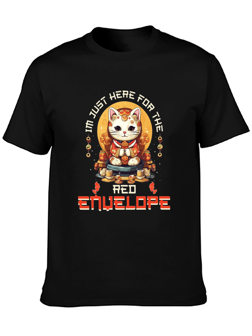 Lucky Cat Red Envelope T-Shirt