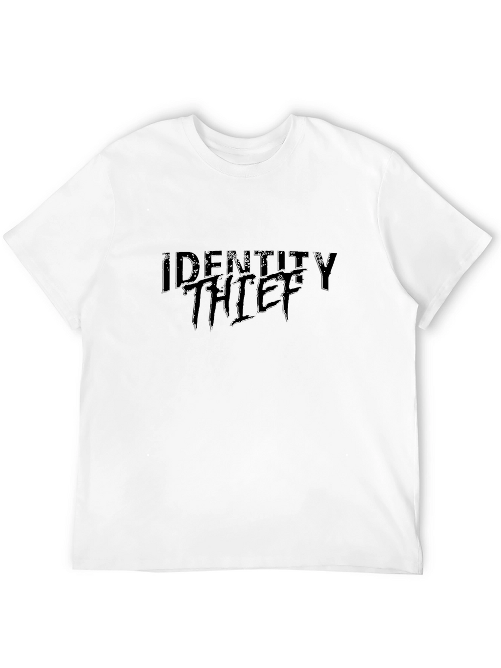 Identity Thief Black Graphic Tee - Bold Statement Style