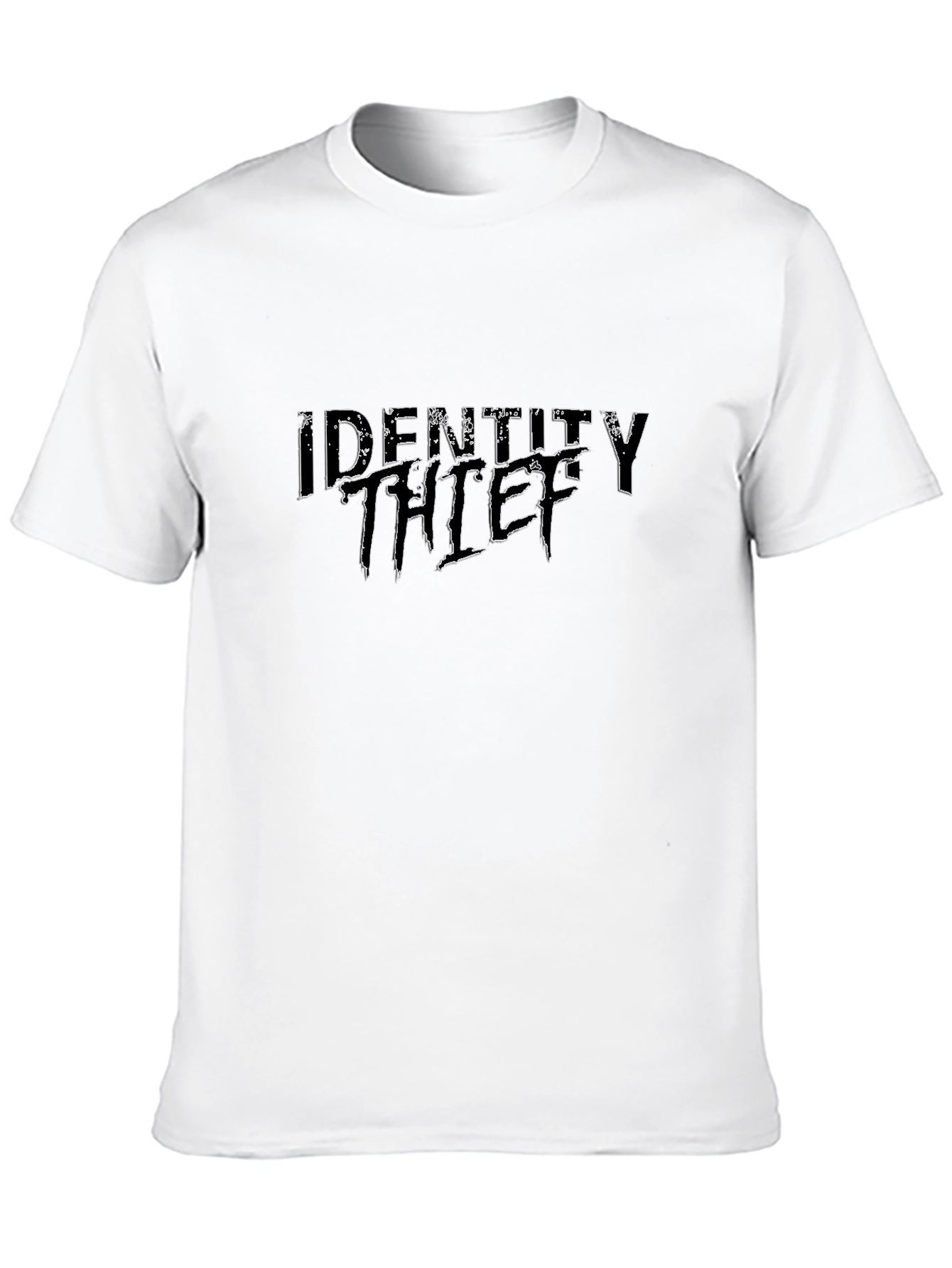 Identity Thief Black Graphic Tee - Bold Statement Style