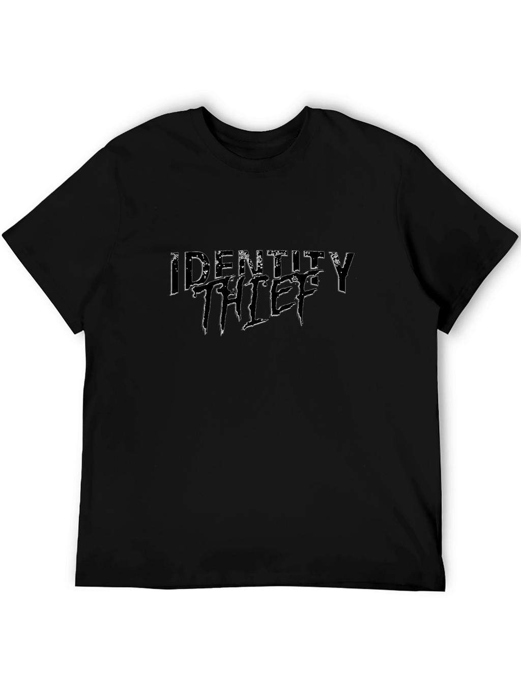 Identity Thief Black Graphic Tee - Bold Statement Style