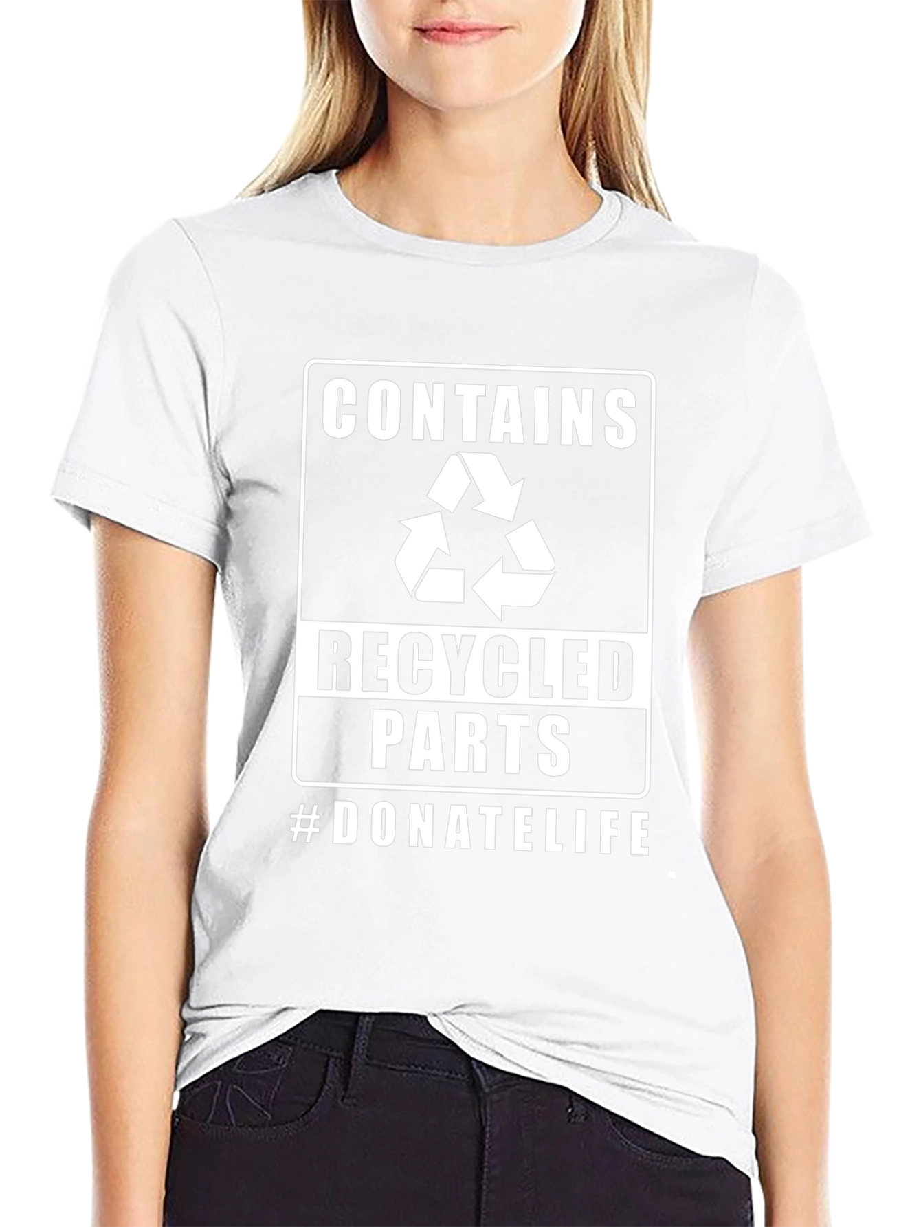 Contains Recycled Parts Donate Life T-Shirt