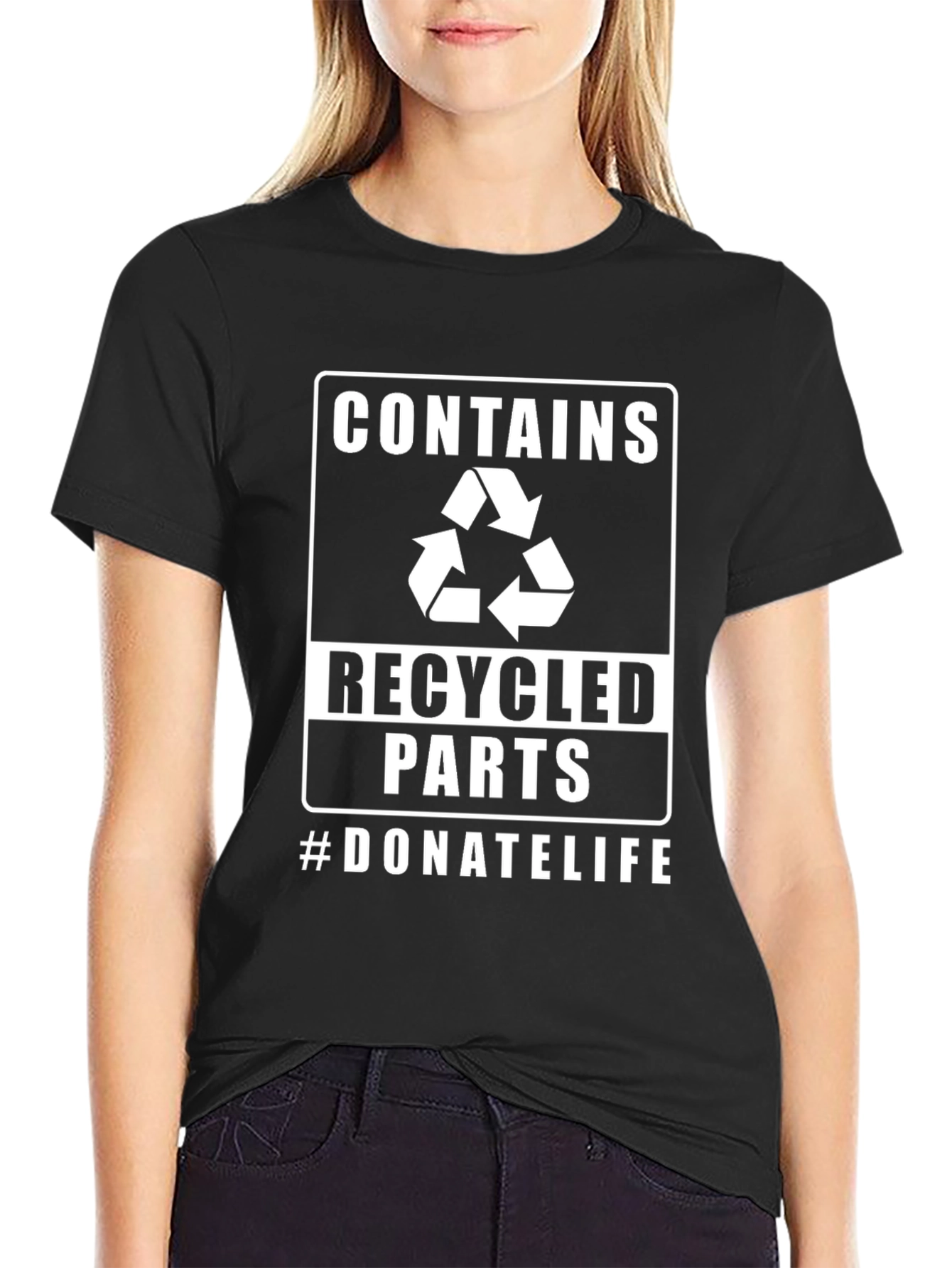 Contains Recycled Parts Donate Life T-Shirt