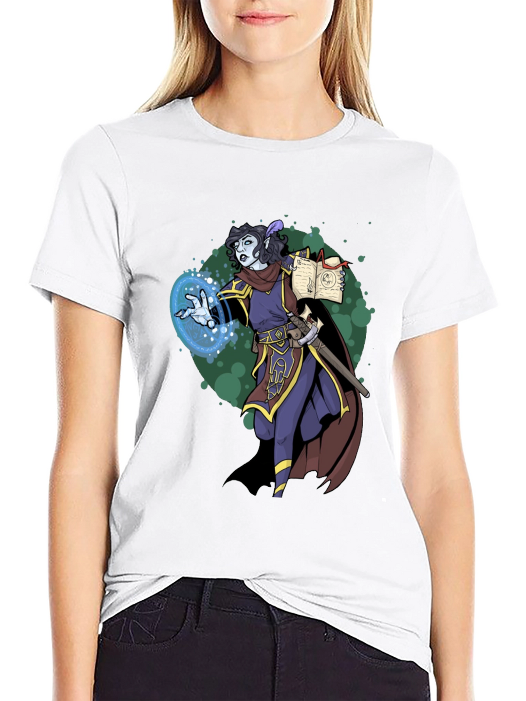 Wizard Character Graphic T-Shirt