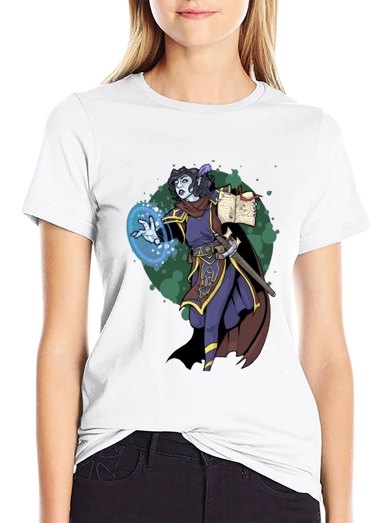 Wizard Character Graphic T-Shirt