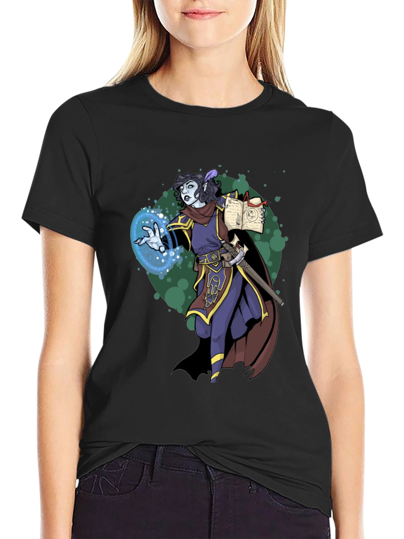 Wizard Character Graphic T-Shirt