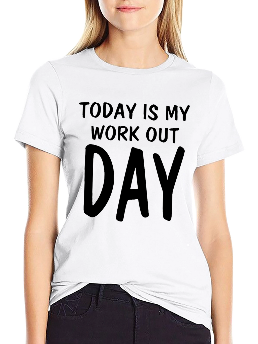 Workout Day Black T-Shirt
