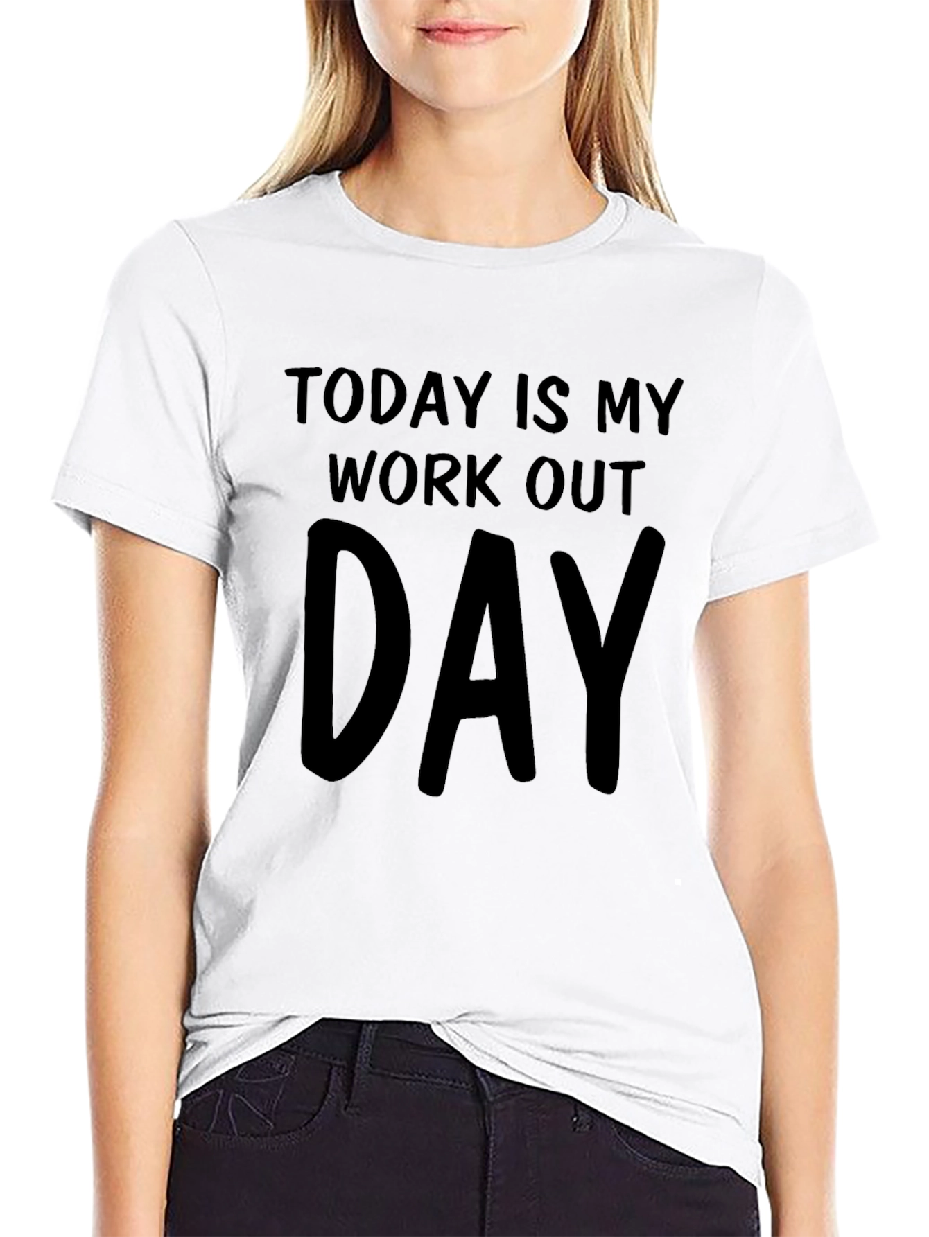 Workout Day Black T-Shirt