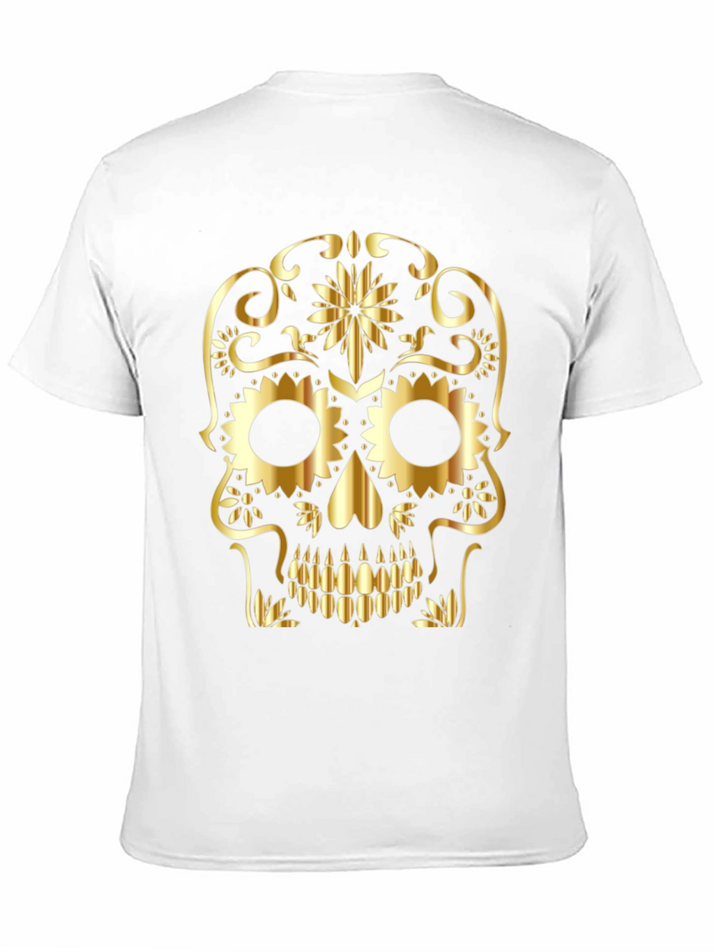 Golden Skull Graphic Tee - Black