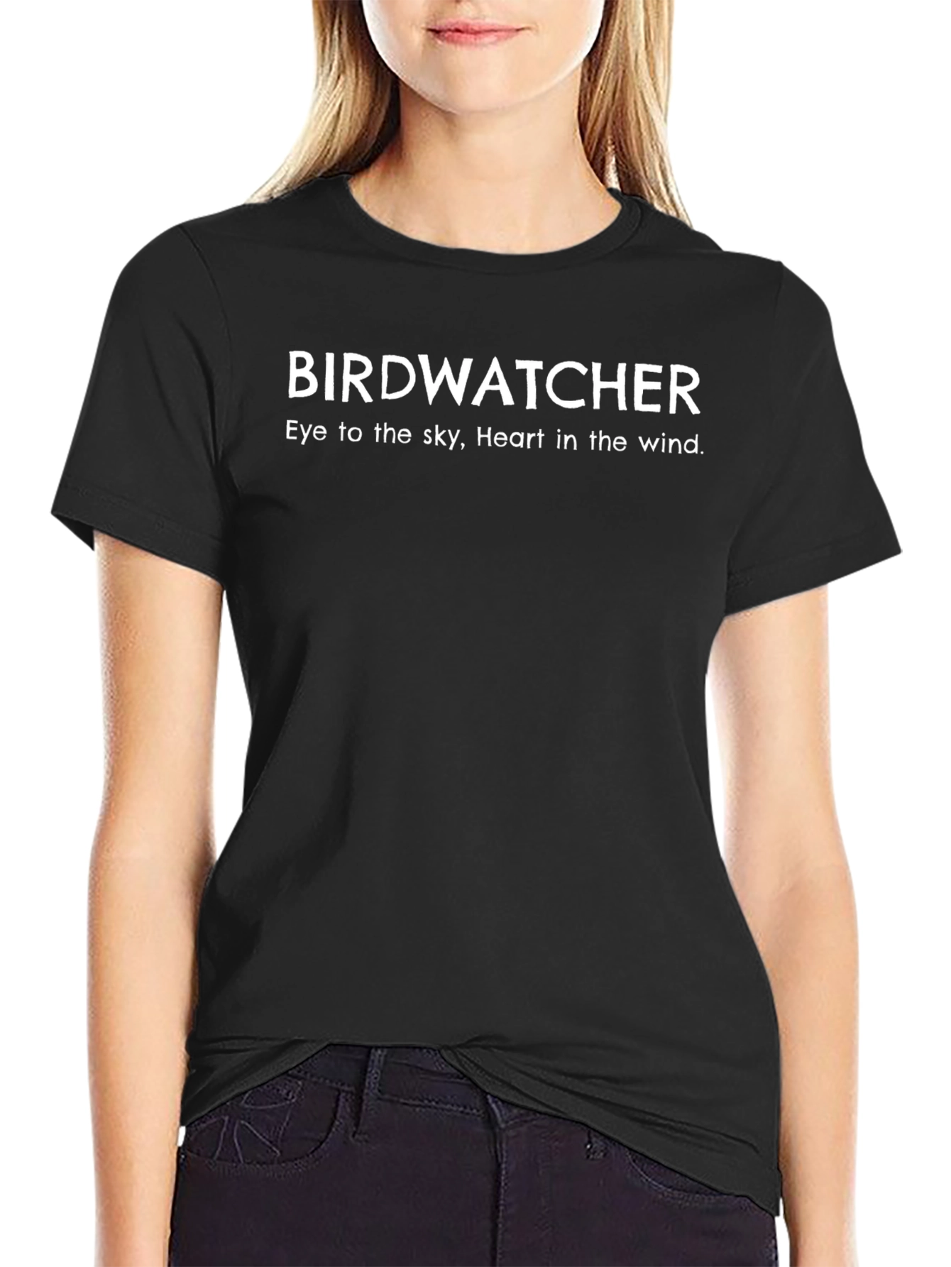 Birdwatcher T-Shirt - Eye to the Sky Heart in the Wind