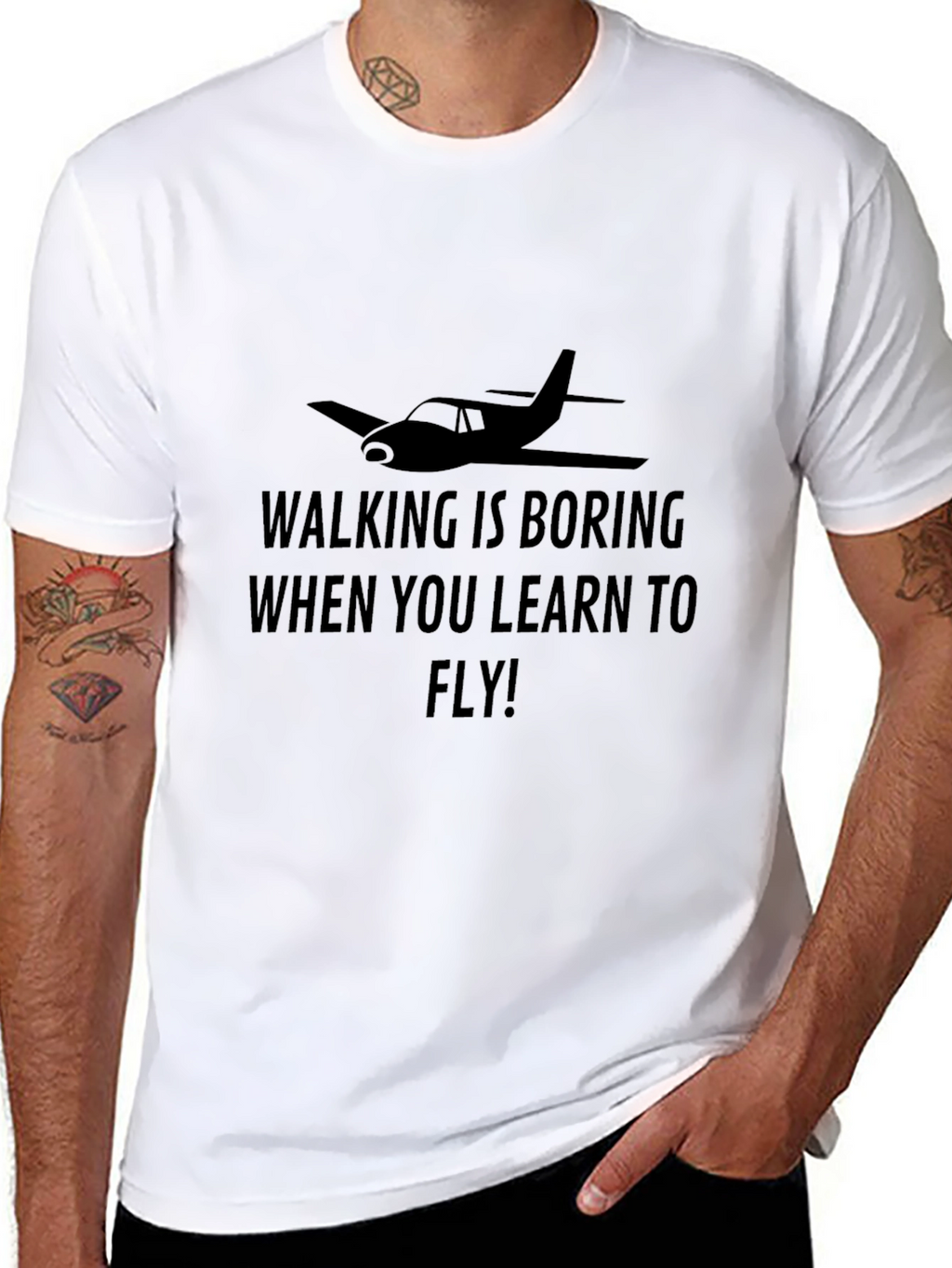 Walking Is Boring Flying T-Shirt