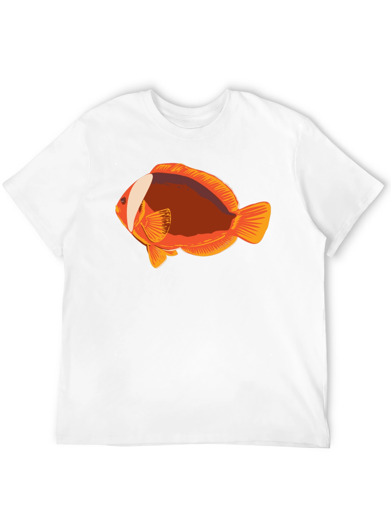 Clownfish Graphic Tee - Black Casual T-Shirt