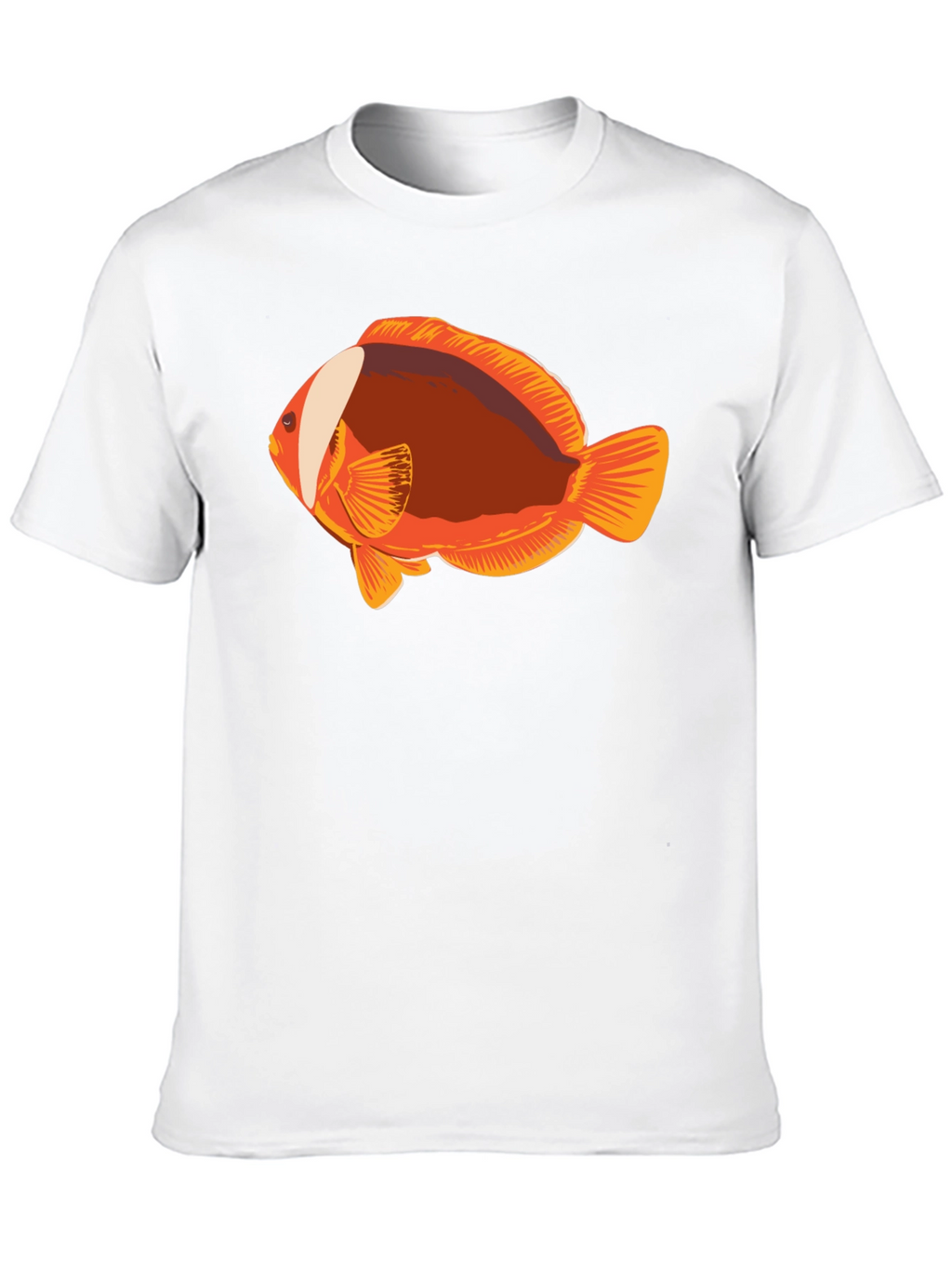 Clownfish Graphic Tee - Black Casual T-Shirt