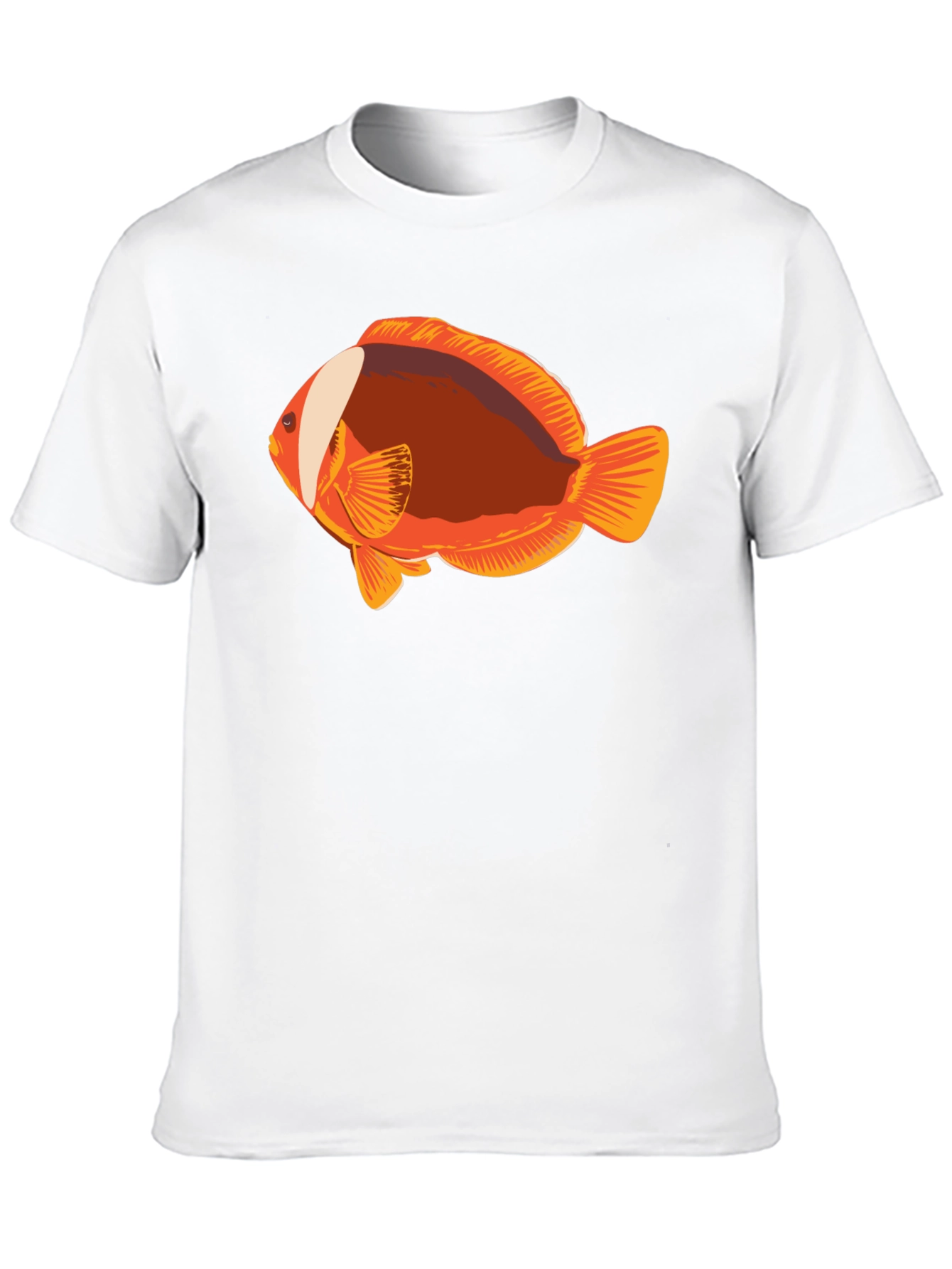 Clownfish Graphic Tee - Black Casual T-Shirt