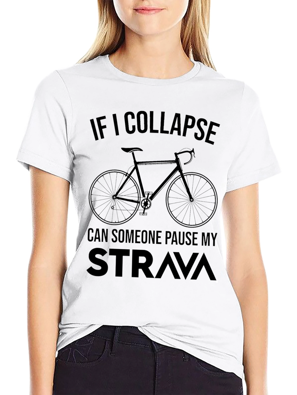 Funny Cycling T-Shirt: Pause My Strava