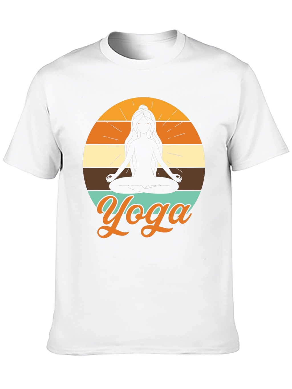 Yoga Silhouette T-Shirt - Meditative Design