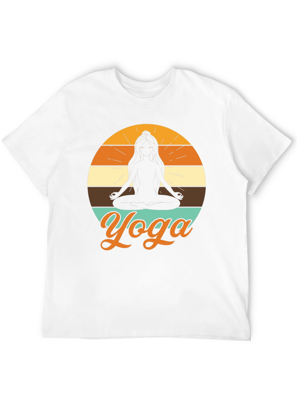 Yoga Silhouette T-Shirt - Meditative Design