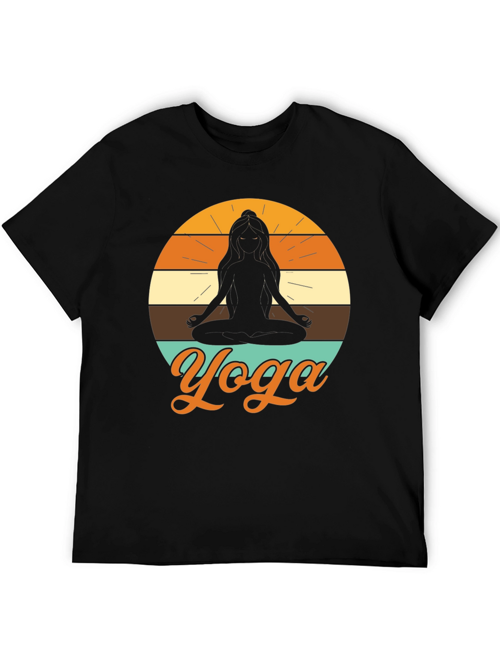 Yoga Silhouette T-Shirt - Meditative Design