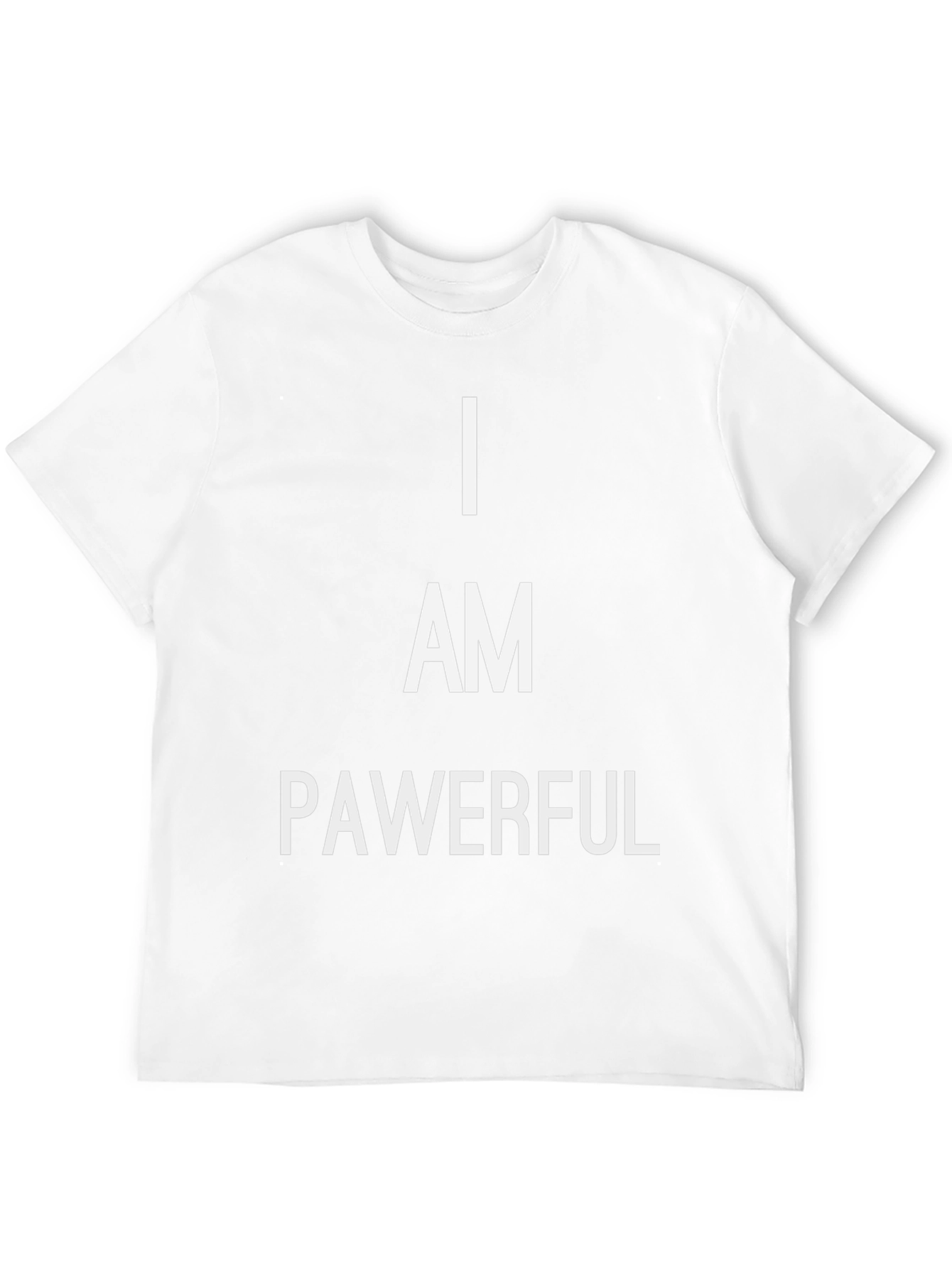 I Am Pawerful Graphic Tee - Empowering Black T-Shirt