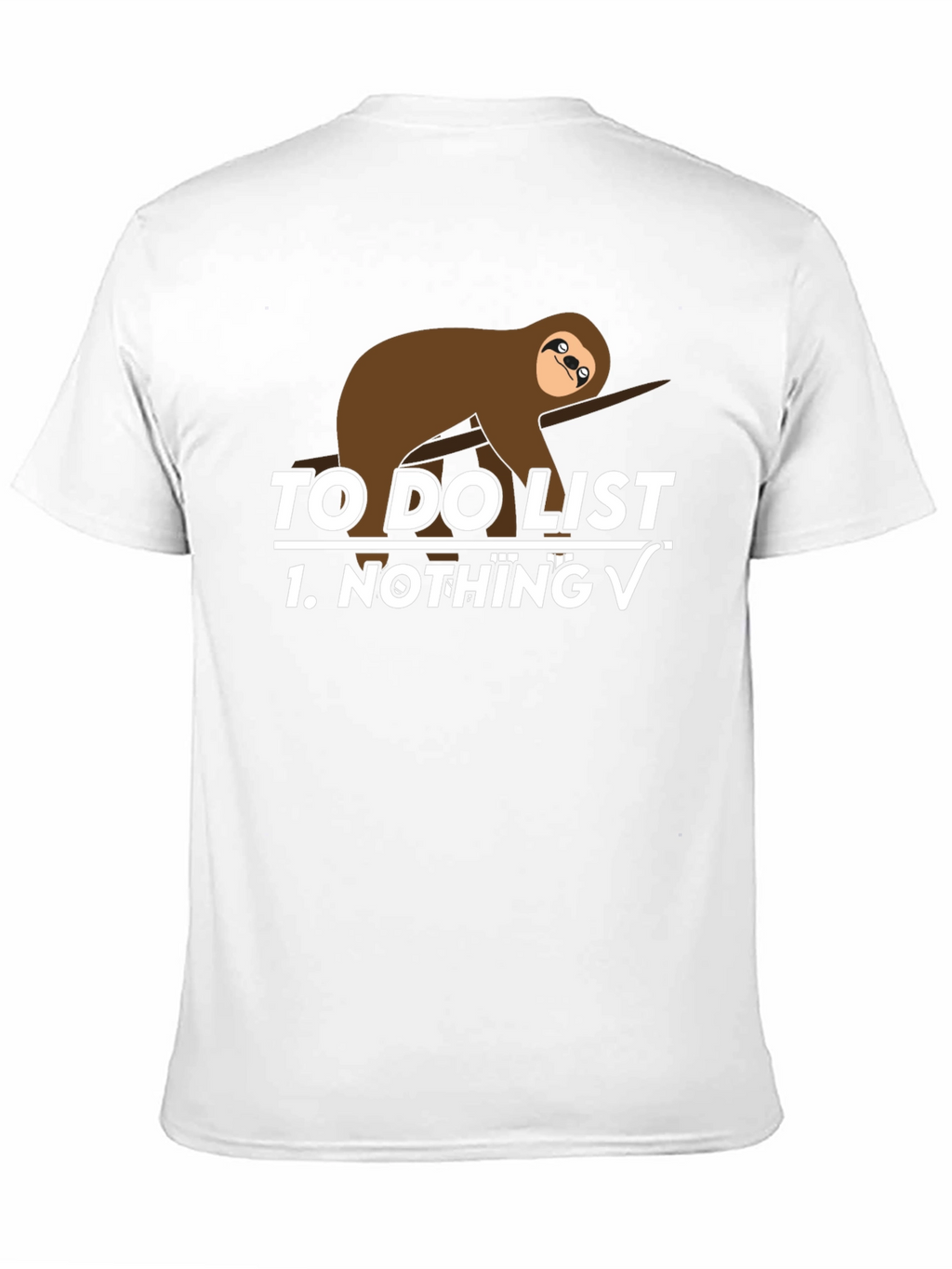 Sloth To-Do List Funny Graphic Tee
