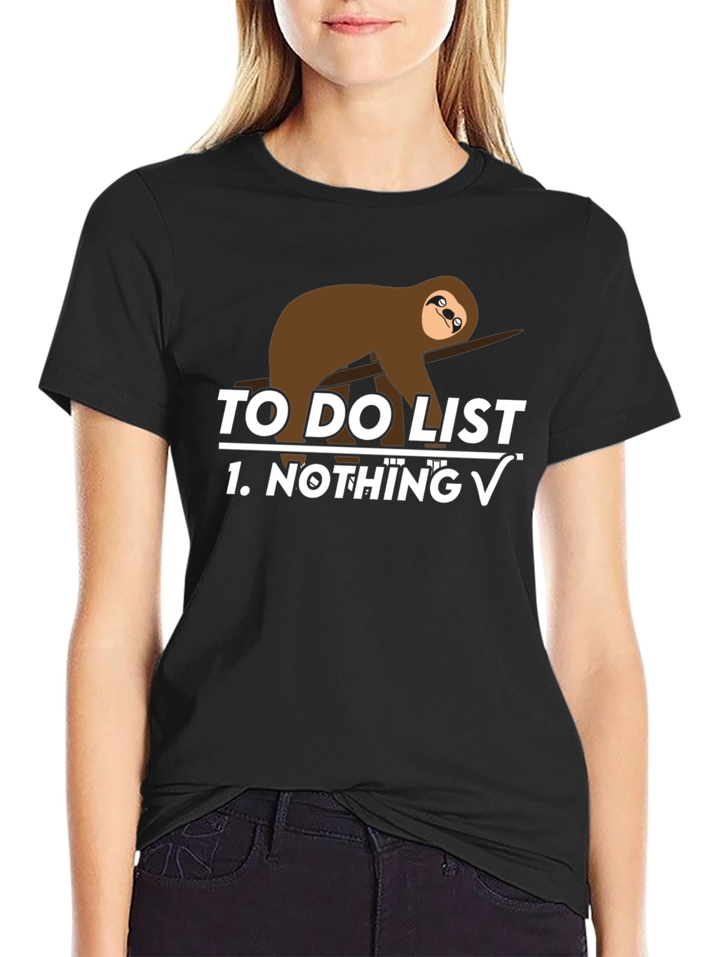 Sloth To-Do List Funny Graphic Tee