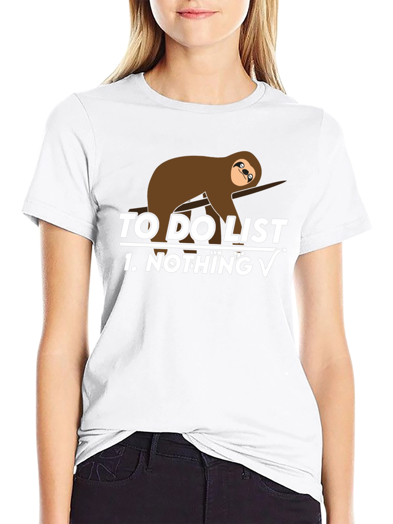 Sloth To-Do List Funny Graphic Tee