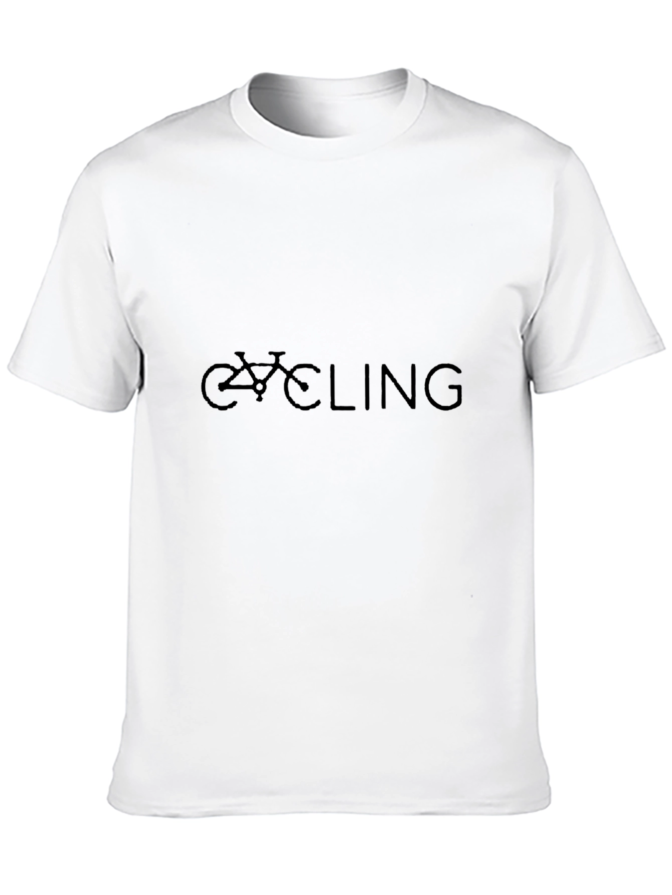 Cycling Graphic Tee - Black Casual