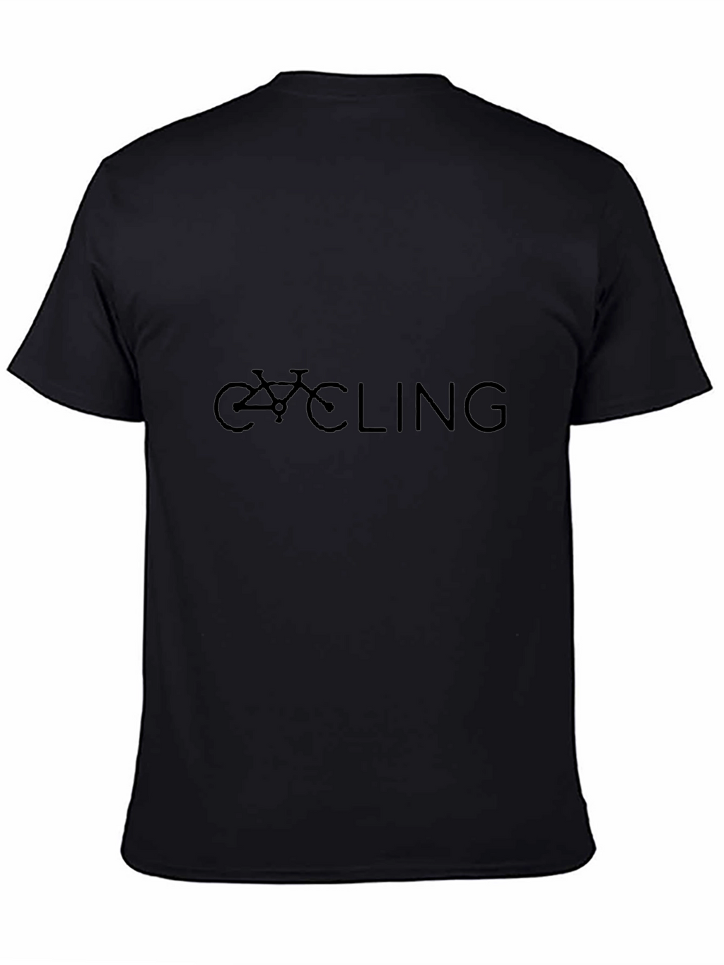 Cycling Graphic Tee - Black Casual