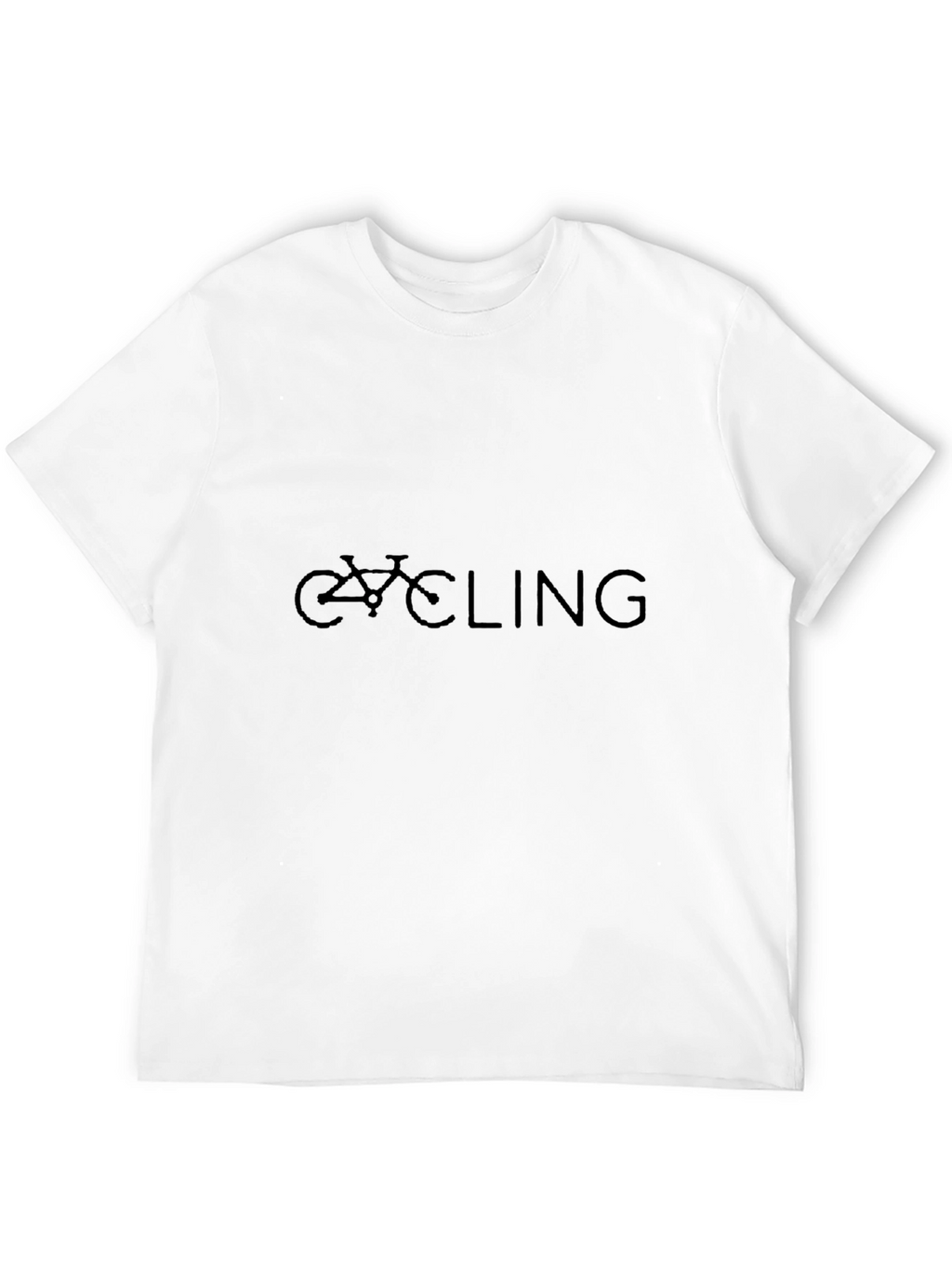 Cycling Graphic Tee - Black Casual