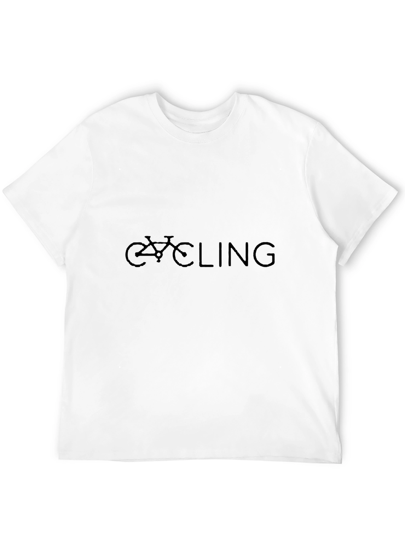 Cycling Graphic Tee - Black Casual