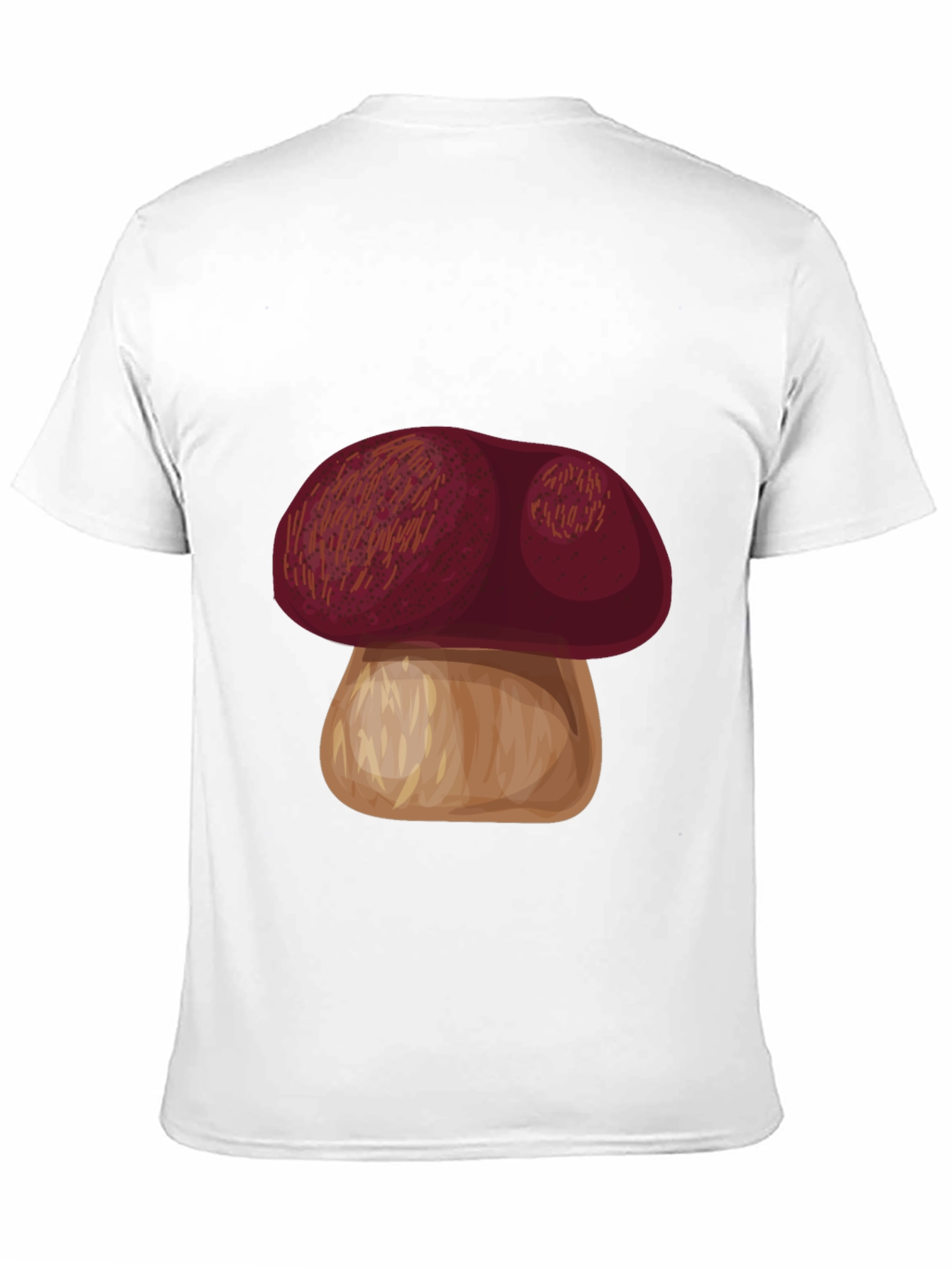 Mushroom Graphic Tee - Casual Black T-Shirt