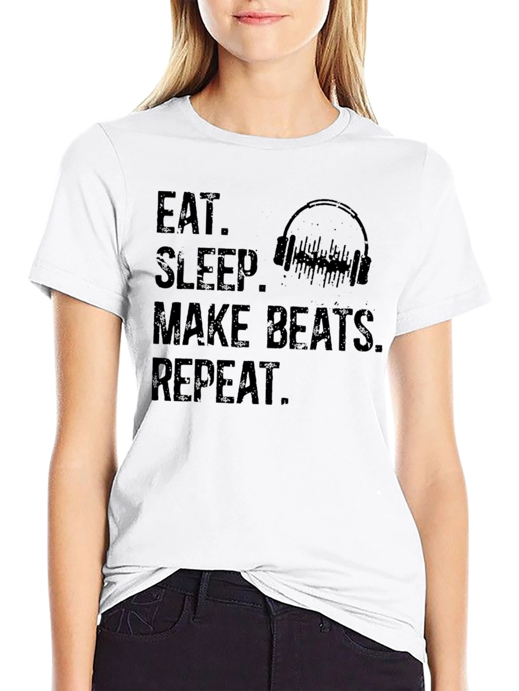 Eat Sleep Make Beats Repeat Graphic Tee